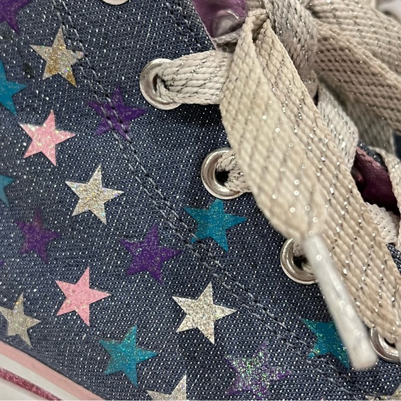 Sketchers Twinkle Toes Light Up Shiny Stars Size 1 - Picture 2 of 10